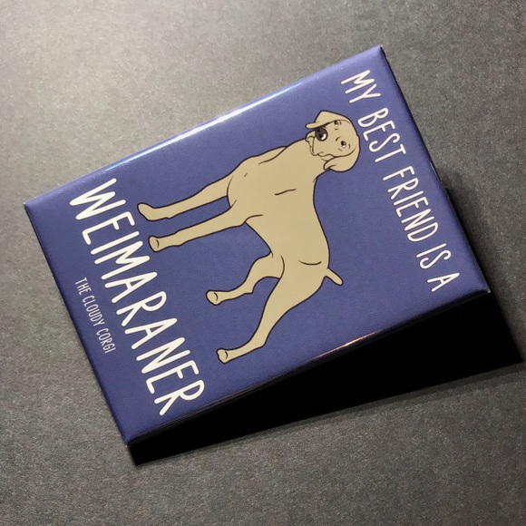 Weimaraner Magnet, Handmade Dog Gifts & Home Decor - Picture 6 of 8